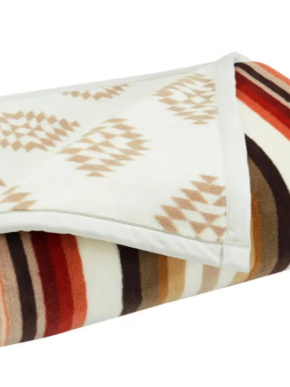 NEW Pendleton Reversible Soft Plush Throw 50X70 Woodland Stripe